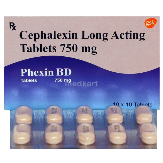 phexin bd 750mg tablet 10's